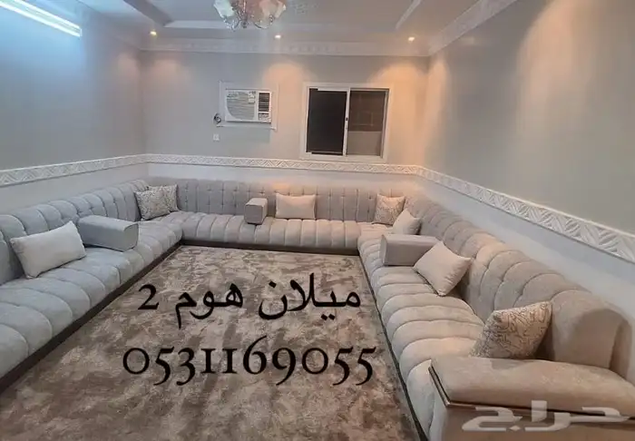 تنجيد تفصيل كنب مساند جلسة 3