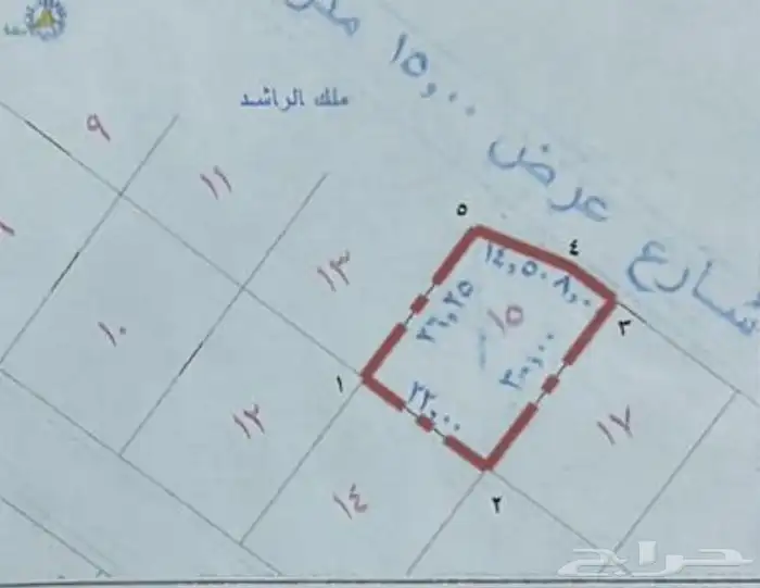 أرض للبيع   بريدة  حي الحزم (شمال نادي الرائد) 0