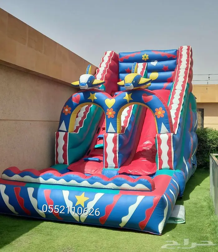 إيجار نطيطات زحليقه مائيه ملعب صابوني 2