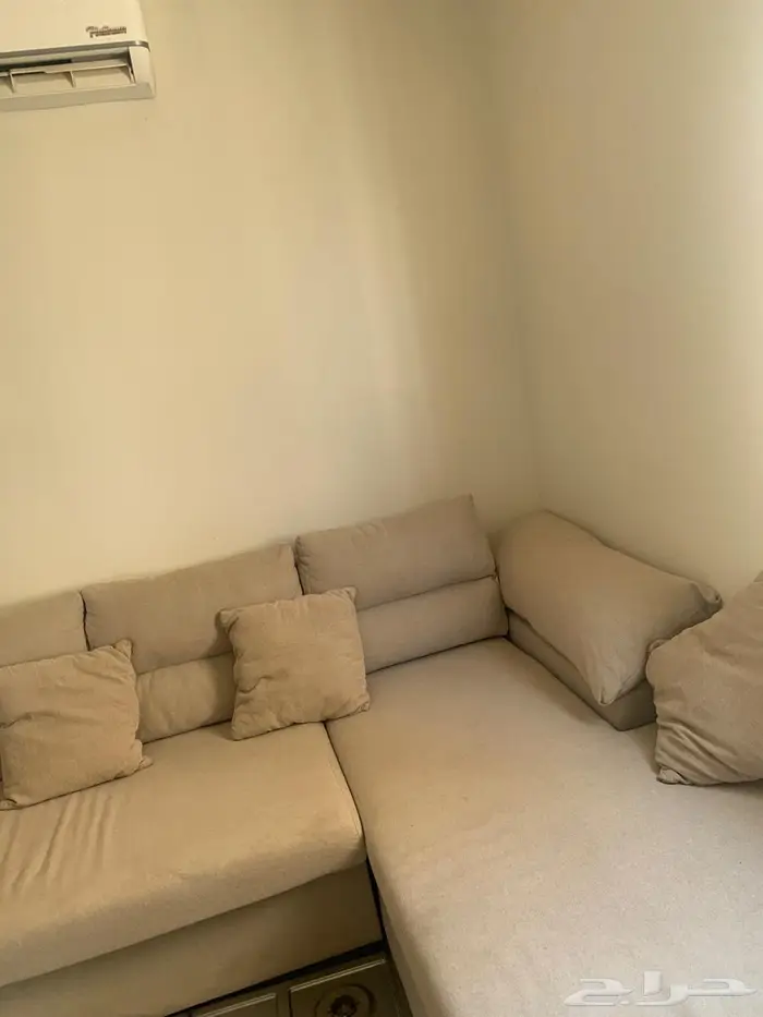 كنب حرف L خمسه متر استعمال نظيف ومريح 2