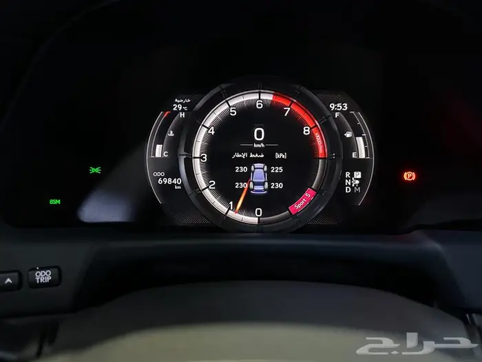 لكزس LS 500 اف سبورت 2018 بحالة المصنع مالك اول 49