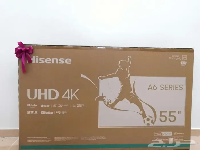 شاشة تلفاز UHD 4K حجم 55 بوصة 0