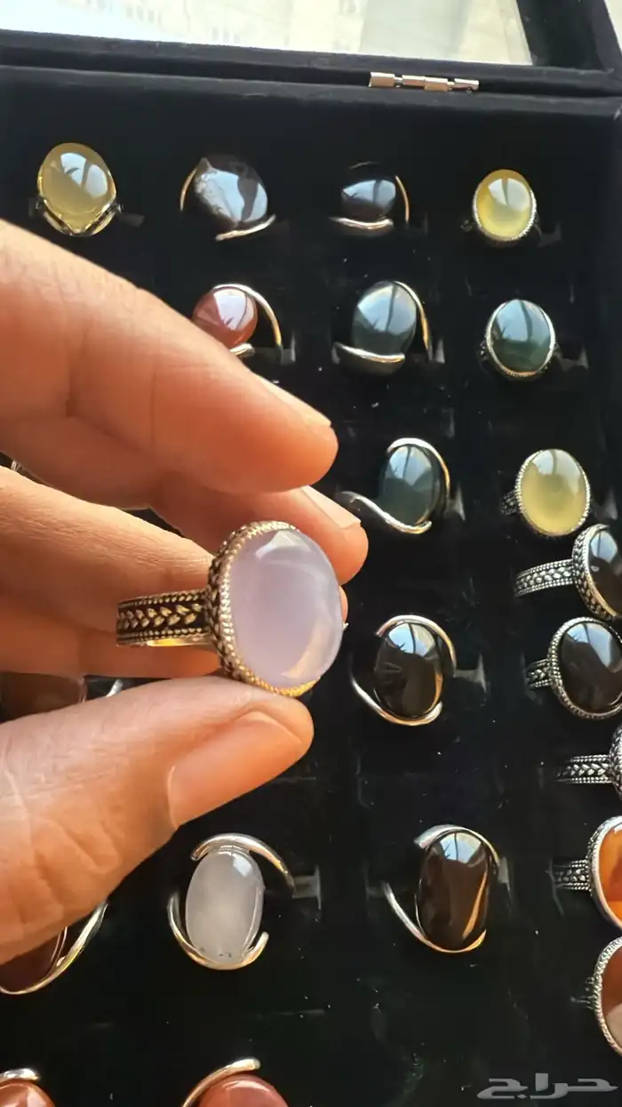 عقيق يماني وأحجار ثانية متنوع 13