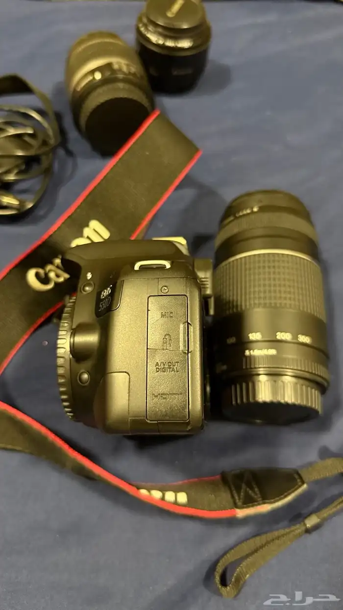 كاميرا كانون وعدسات   Canon eos 550d with lenses 12