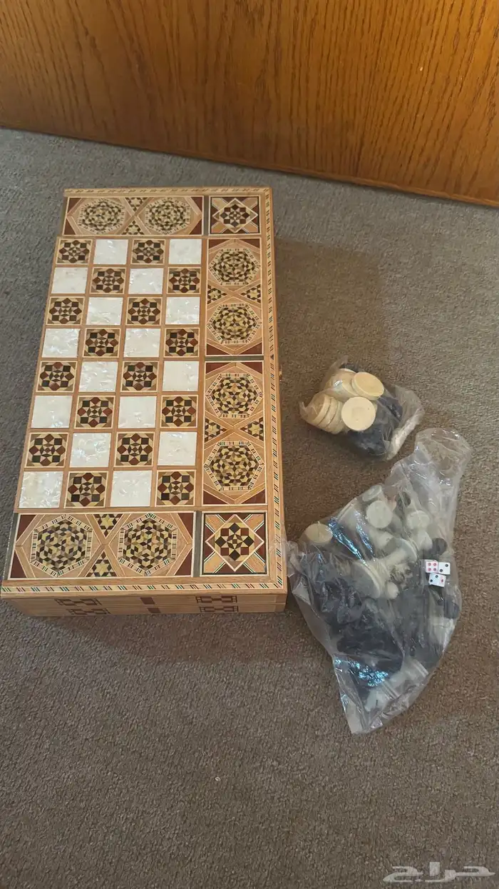 طاولة زهر و شطرنج دمشقية 3