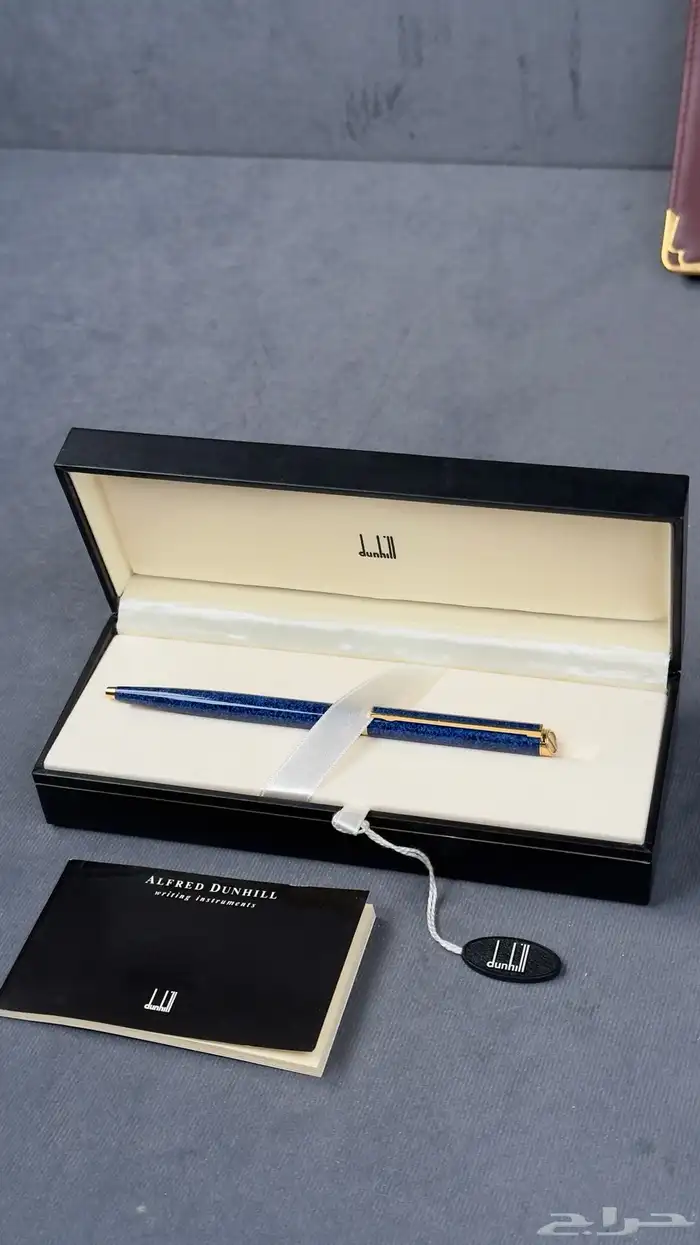 قلم dunhill ازرق من التسعينات الميلادية ( vintage ) 5