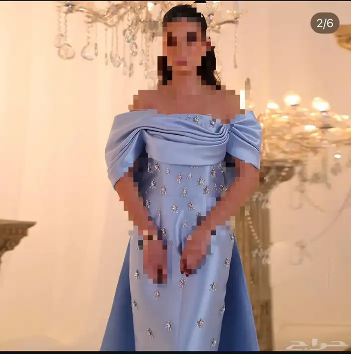 فستان أزرق مع شك جديد للبيع 1