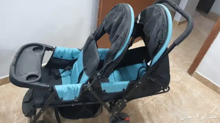عربة اطفال مزدوجه توأم 1