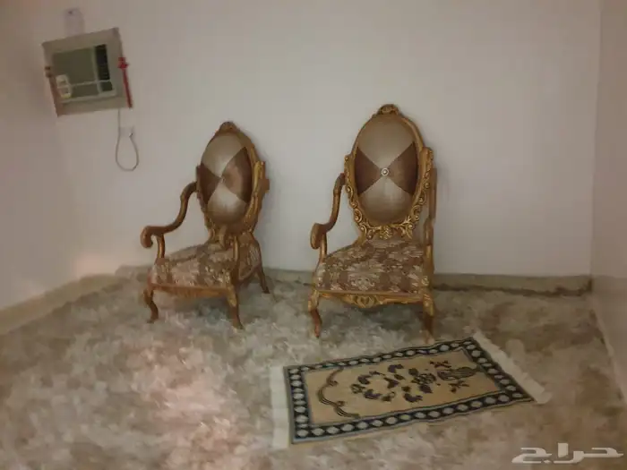 كراسي ذهبية تركية فخمة وأريكة 0