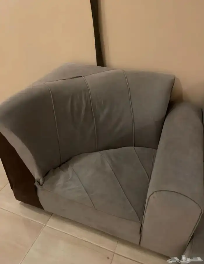 كنب ارضي رمادي 4