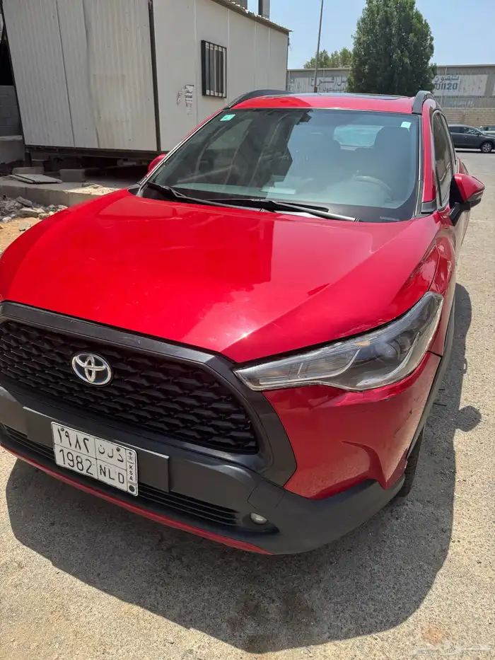 Corolla Cross 2021 Red hybrid Sunroof 2