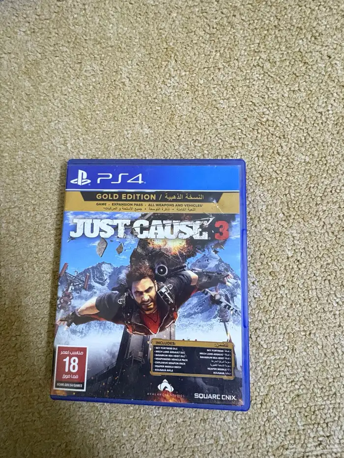 شريط JUST CAUSE 3 نظيف جدا وعلى الشرط والبيع على السوم 0