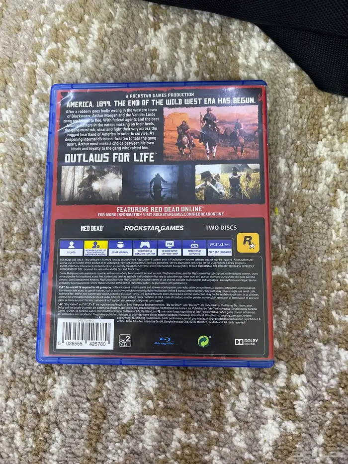 شريط PS4 رد ديد ريدبشن 2 3