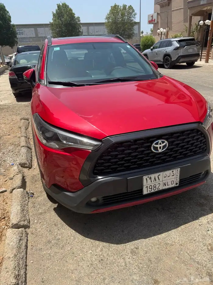 Corolla Cross 2021 Red hybrid Sunroof 0