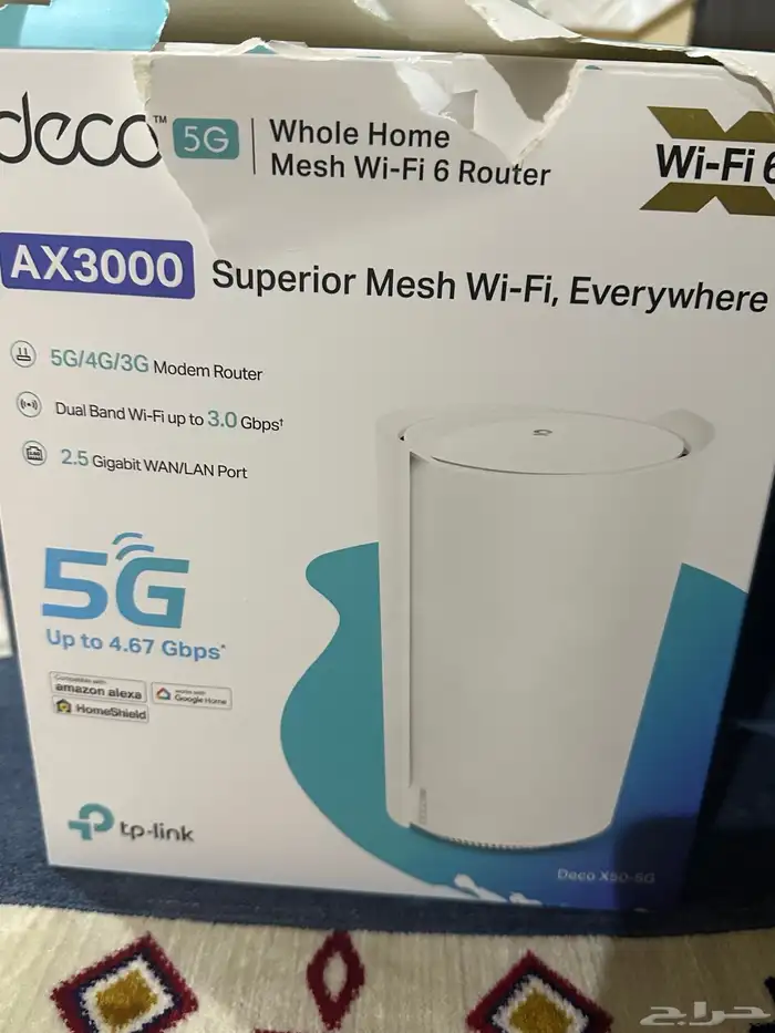 راوتر 5G ومقوي شبكة DECO X50 3