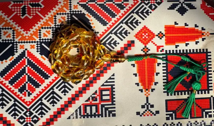 مسباح كهرمان شفاف شوائب (تم البيع) 1