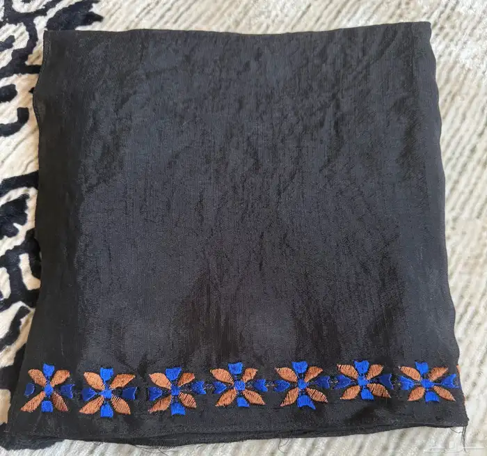 طرحة تطريز   طرح   مطرزه   لينن 2