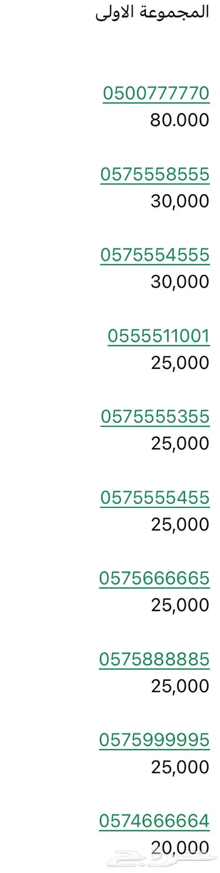 ارقام مميزة 18