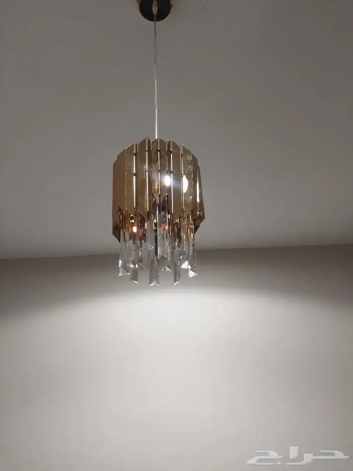 طقم نجف كريستال مقاس وسط 8 لمبات و حبتين صغار 0