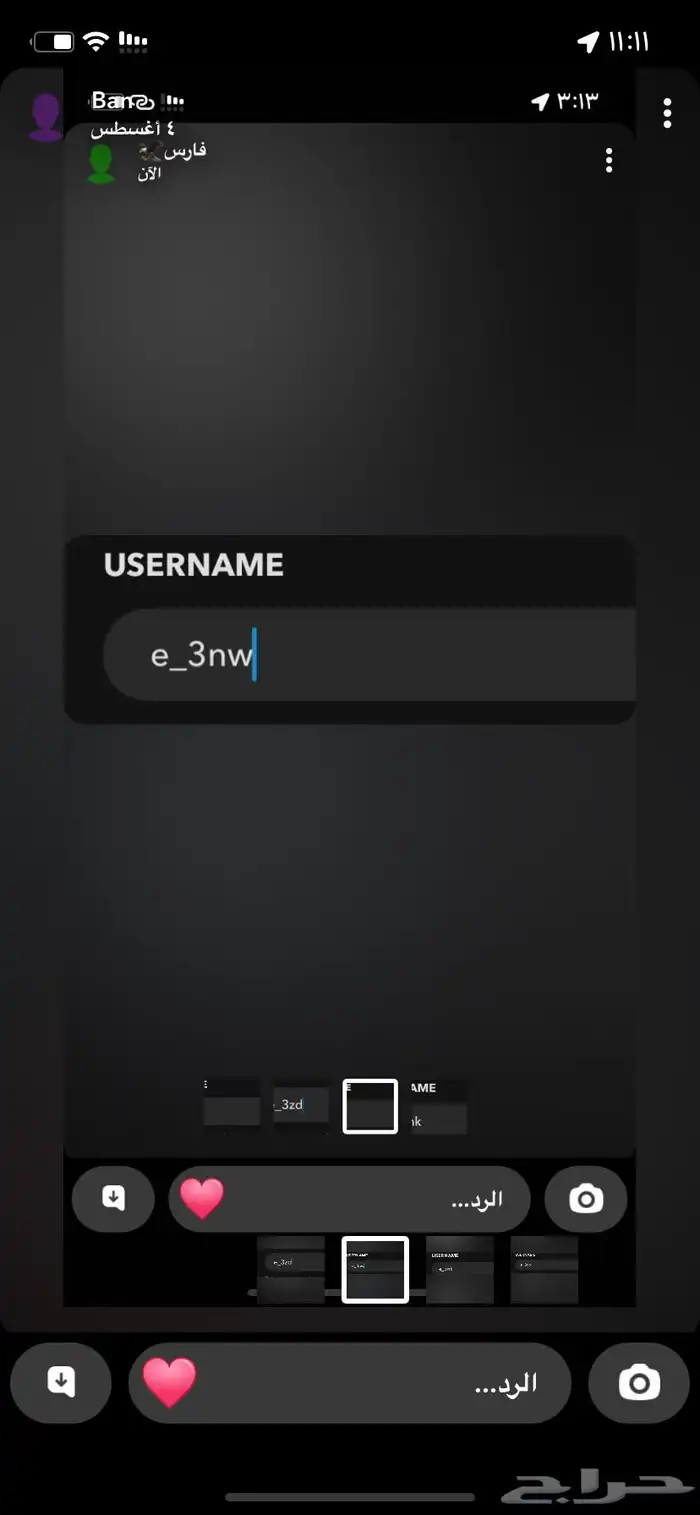 يوزرين سناب شبه رباعي 1