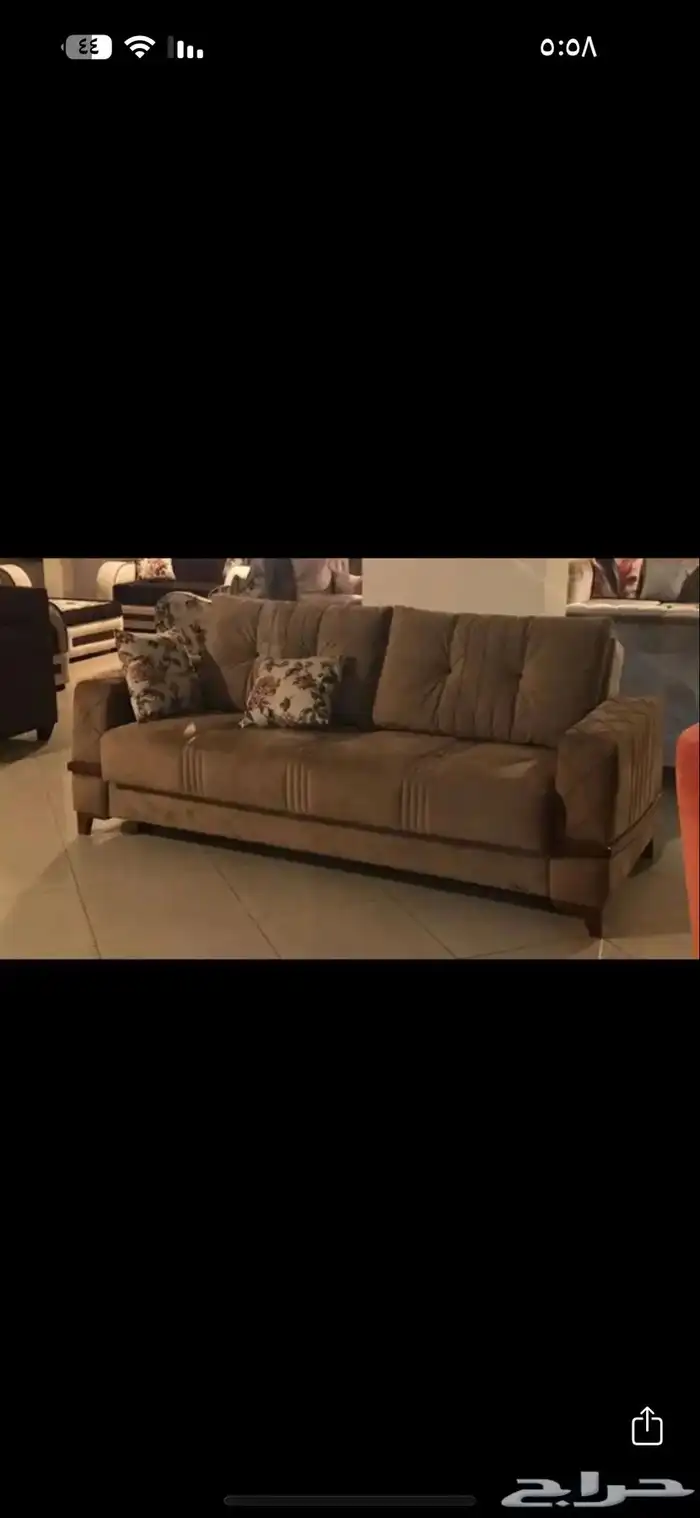 كنب تركي فخم يتحول سرير مع مخزن 1