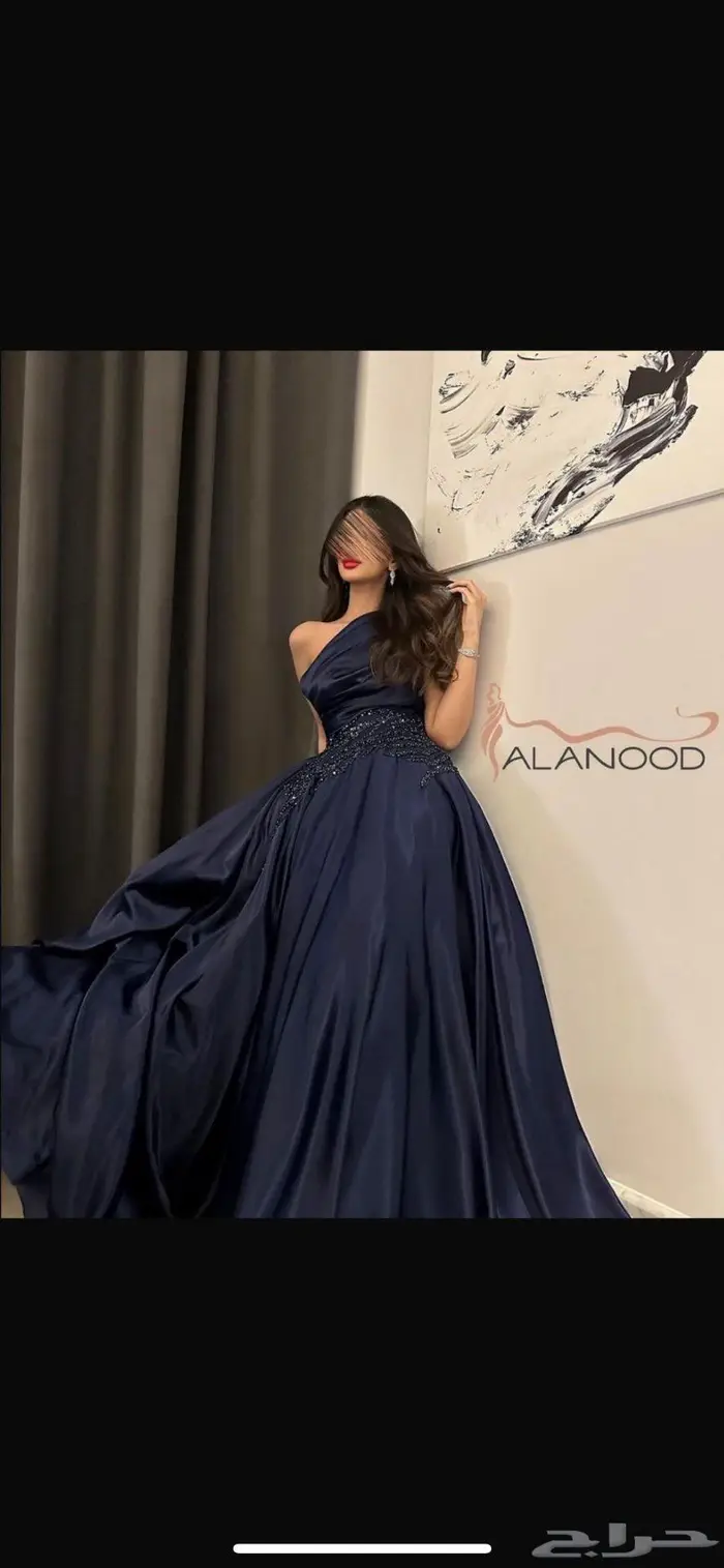 فستان سهره كحلي   تبوك 0