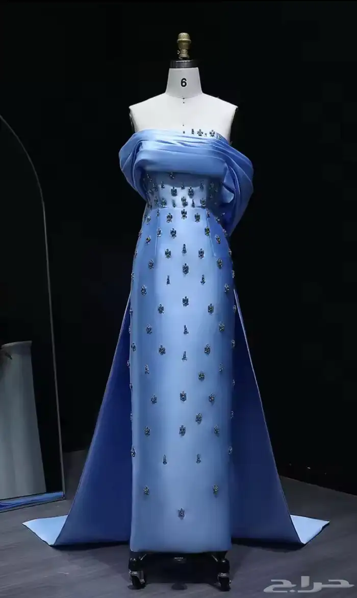 فستان أزرق مع شك جديد للبيع 0