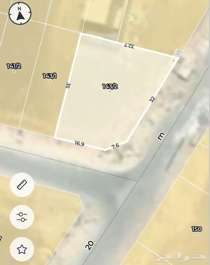 ارض زاوية العزيزية 940 متر شارع 20 1