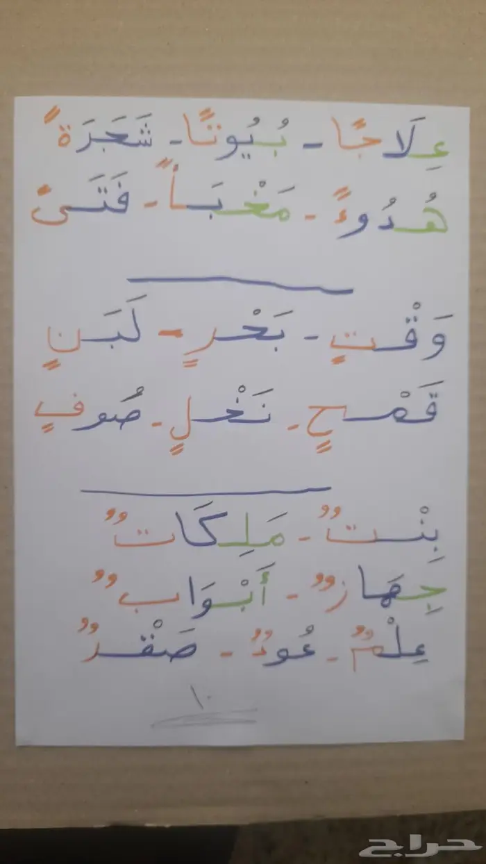 معلم تأسيس تمهيدي وصفوف أولية 9