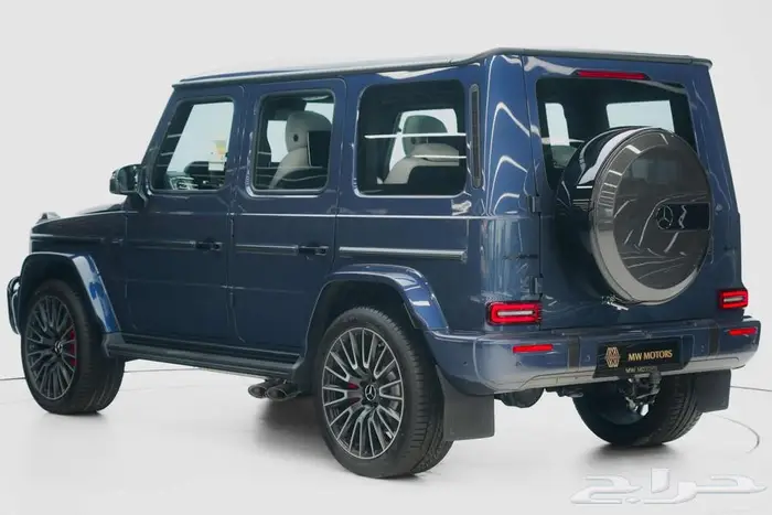 مرسيدس G 63 موديل 2025 أصفار خليجي أزرق أبيض مانوفاكتور 3