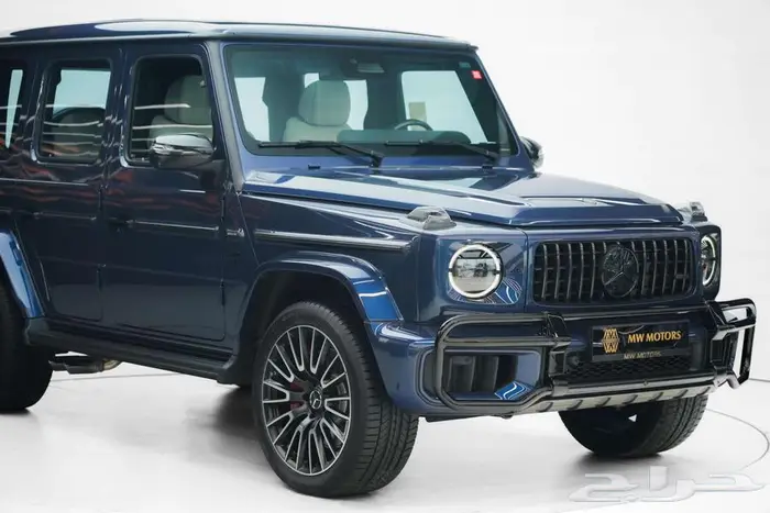 مرسيدس G 63 موديل 2025 أصفار خليجي أزرق أبيض مانوفاكتور 2