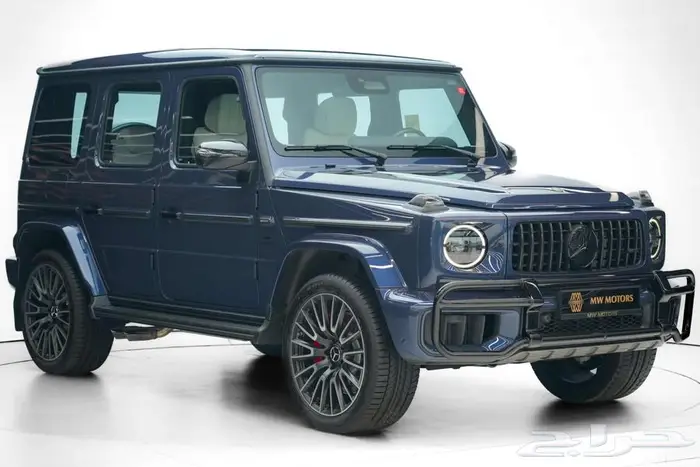 مرسيدس G 63 موديل 2025 أصفار خليجي أزرق أبيض مانوفاكتور 0