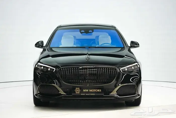 مرسيدس مايباخ S 580 موديل 2025 أصفار خليجي أسود أبيض 1