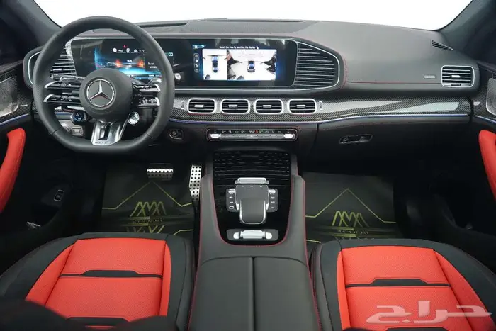مرسيدس GLE 53 Coupe موديل 2025 أصفار خليجي رمادي ألبين أحمر 6
