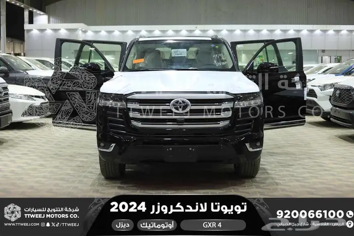 لاندكروزر جي اكس ار رقم 4 اسود ديزل 2024 اقل سعر كاش واقساط 5