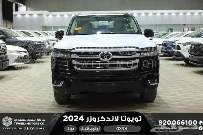 لاندكروزر جي اكس ار رقم 4 اسود ديزل 2024 اقل سعر كاش واقساط 0