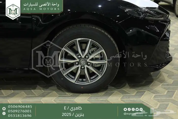 كامري E ستاندر اسود بنزين 2025 اقل سعر كاش واقساط 5