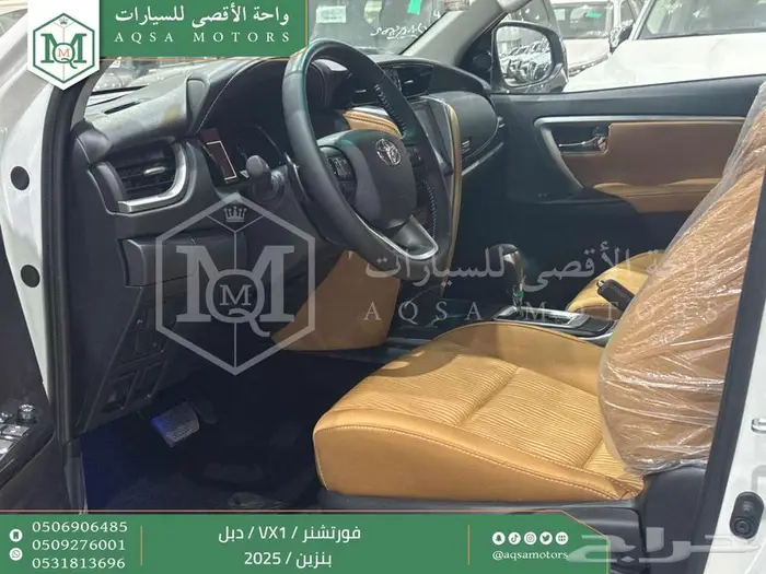 فورتشنر في إكس1 دبل أبيض بنزين 2025 اقل سعر كاش واقساط 6