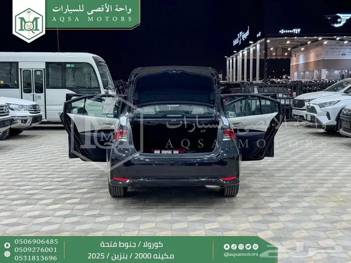 كورولا 2.0 جنوط فتحة أسود بنزين 2025 اقل سعر كاش واقساط 27