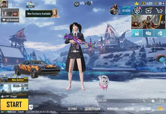 حساب ببجي عالمي 9