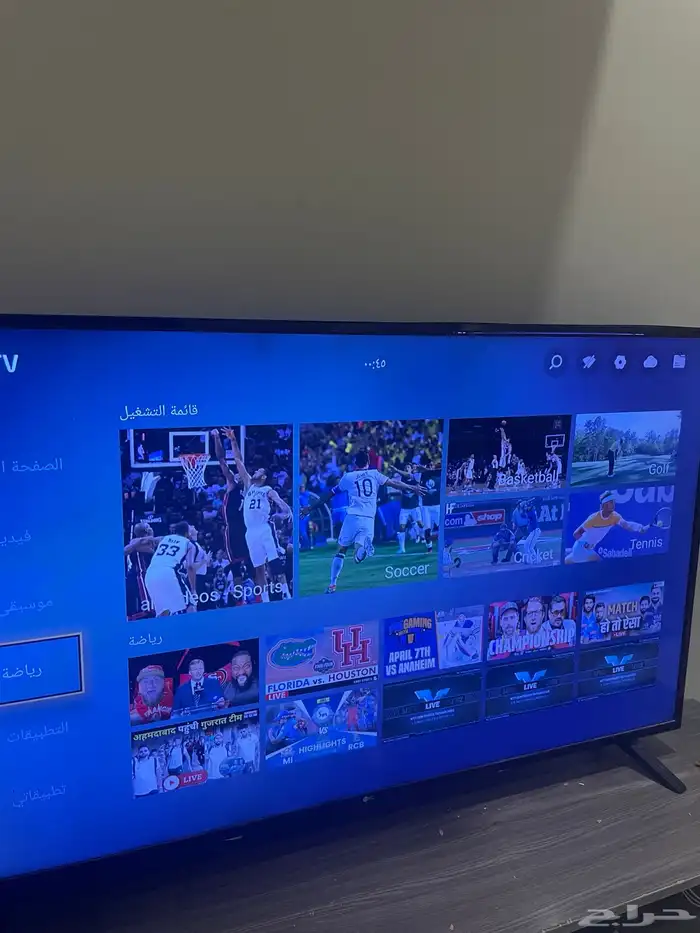شاشة كبيره 64 بوصه تدعم كل شي 4