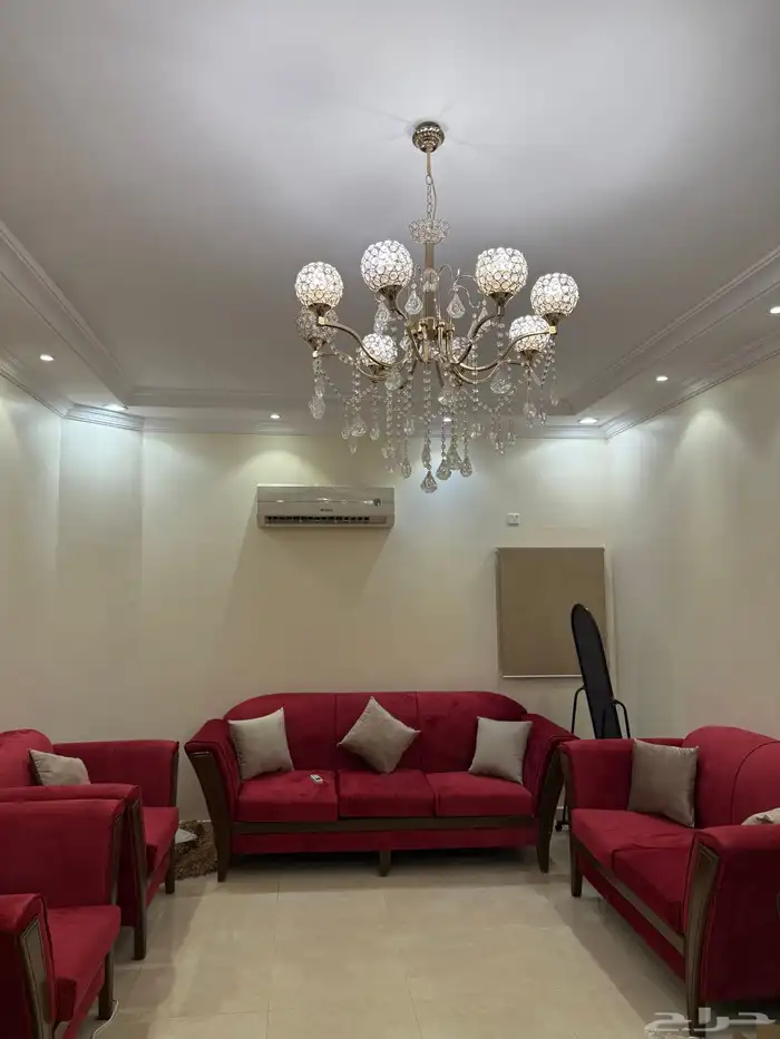 كنب احمر التنجيد جديد 3