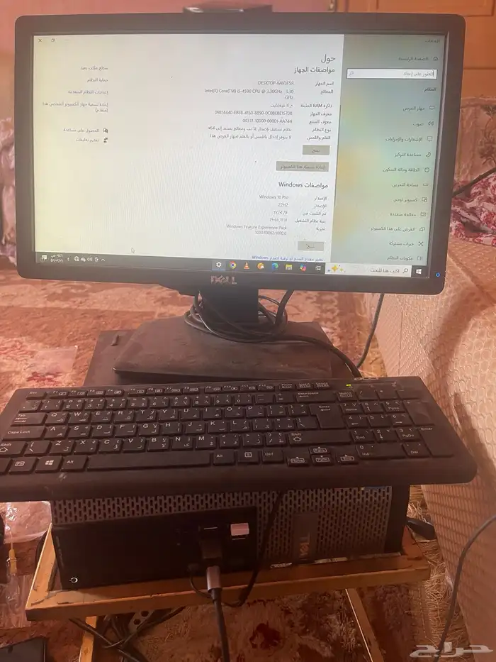 كمبيوتر مكتبي ديل كور اي 5 رامات 12 وهارددسيك 500نظيف وشر 2