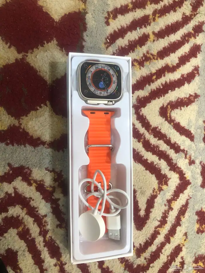 سلام عليكم اعرض لكم ساعة الترا 8 ميزته حلوه رياضه مؤقت زينه 5