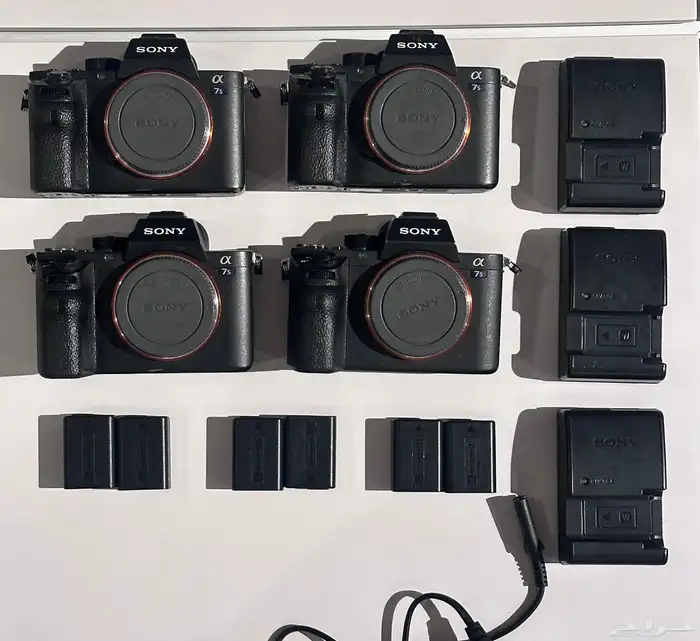 كاميرات سوني للبيع مع بطاريات وشواحن- SONY CAMERA A7s ii 0