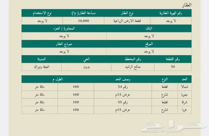 ارض شمال تبراك 0