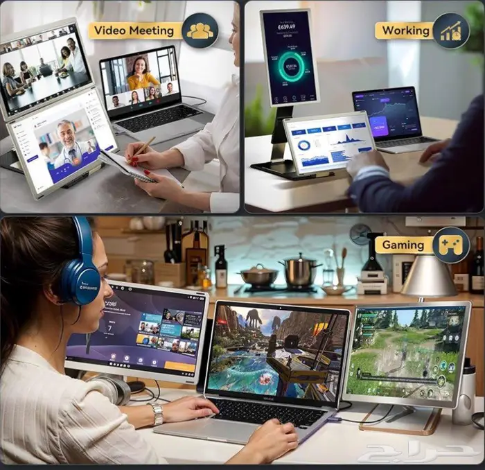 شاشات لاب توب اضافيه فاخره 1