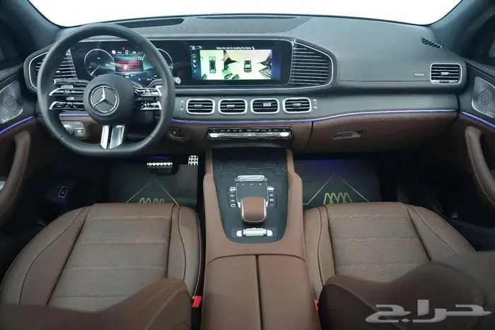 مرسيدس GLS 450 موديل 2025 أصفار خليجي أسود بني 6