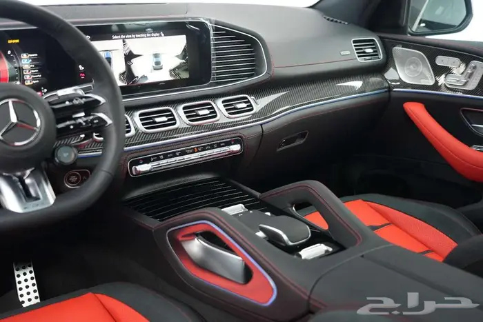 مرسيدس GLE 53 Coupe موديل 2025 أصفار خليجي أسود أحمر 8