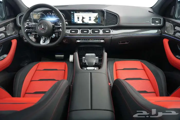 مرسيدس GLE 53 Coupe موديل 2025 أصفار خليجي أسود أحمر 6